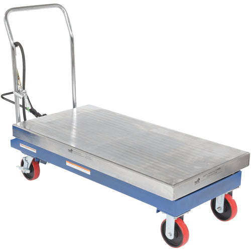 Air Steel Cart 2000 lb 24 × 47.25 - Exact Industrial Supply