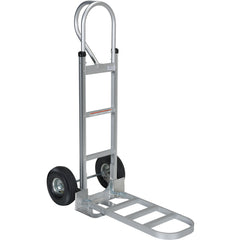 Aluminum P-Handle Hand Truck Pneumatic - Exact Industrial Supply