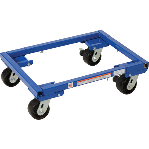 Adjust Tote Dolly W/4″ Casters 16 × 22 - Exact Industrial Supply