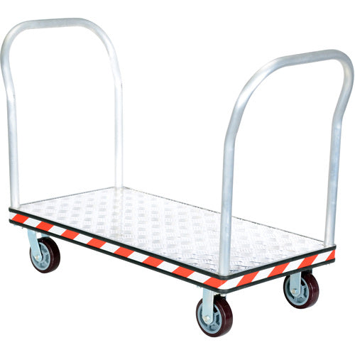 Alum Treadplate Platform Trk 24 × 45 Dual Hdl - Exact Industrial Supply