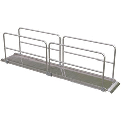 Alum Walk Ramp Handrail Overlap 168 × 28″ - Exact Industrial Supply