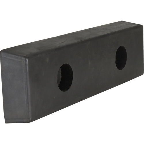 Rectangle Molded Rubber Bumper 2 × 16 × 5 - Exact Industrial Supply