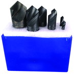 7 Pc. 100°-1/4; 3/8; 1/2; 5/8; 3/4; 1 HSS Uniflute Countersink Set - All Tool & Supply