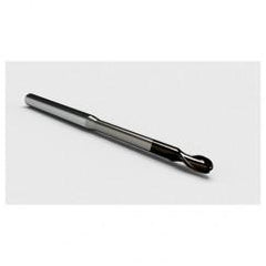 3mm Dia. - 3mm LOC - 57mm OAL 2 FL Ball Nose Carbide End Mill with 10mm Reach-Nano Coated - All Tool & Supply