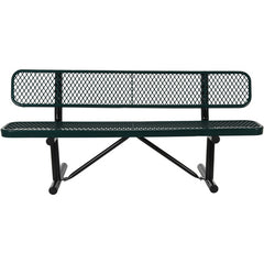 Bench Expanded Metal 72 Green - Exact Industrial Supply