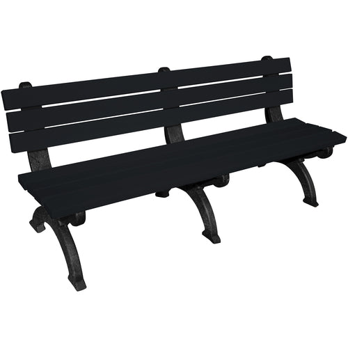 Bench Monarque Backed 72 Bk Leg Black Seat - Exact Industrial Supply