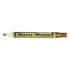 Brite-Mark Paint Marker - Oil Based - Gold - All Tool & Supply