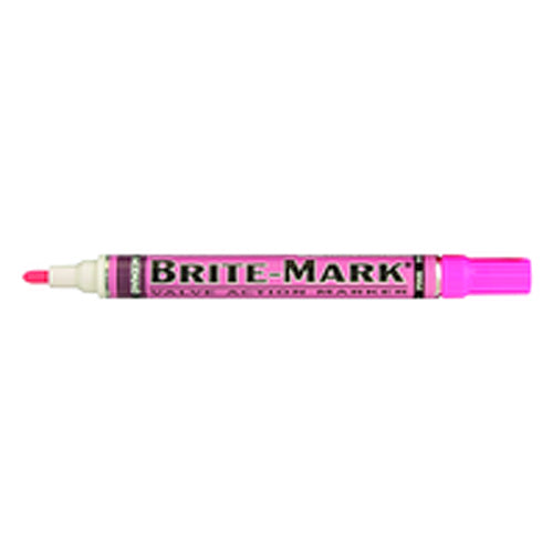 Brite-Mark Paint Marker - Oil Based - Pink - All Tool & Supply