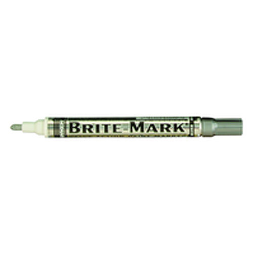 Brite-Mark Paint Marker - Oil Based - Silver - All Tool & Supply