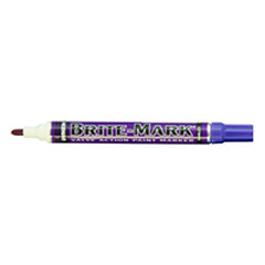 Brite-Mark Paint Marker - Oil Based - Violet - All Tool & Supply