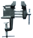 3" Light  Duty Clamp on Vise - Cast Iron - Serrated Jaws - Cast in Pipe Jaws - All Tool & Supply