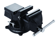 4" General Purpose Vise - Cast Iron - Serrated Jaws - Swivel Base - Built in Anvil - All Tool & Supply