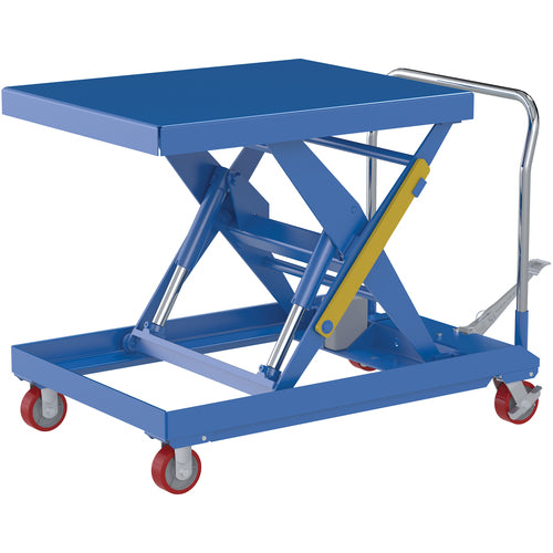 Hydraulic Elev Cart 32 × 40 2000 Foot Pump - Exact Industrial Supply