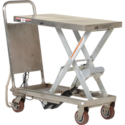 Partially SS Cart 500lb 19.5 × 32 - Exact Industrial Supply