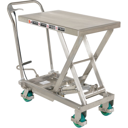 Cart Scissor 500lb Capacity Stainless Steel - Exact Industrial Supply