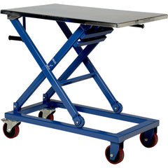 Mechanical Scissor Cart 660lb 37 × 23.5 - Exact Industrial Supply