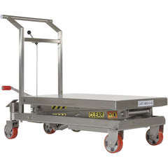 Stainless Steel Scissor Cart 800 lbs - Exact Industrial Supply