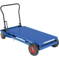 Pneumatic Tire Hydraulic Cart 1000 lbs - Exact Industrial Supply