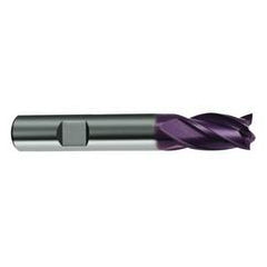 18mm Dia. x 84mm Overall Length 4-Flute Square End Solid Carbide SE End Mill-Weldon Shank-Center Cut-Firex - All Tool & Supply