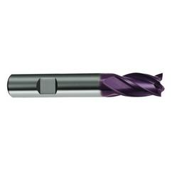 20mm Dia. x 92mm Overall Length 4-Flute Square End Solid Carbide SE End Mill-Weldon Shank-Center Cut-Firex - All Tool & Supply