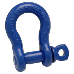 5/16″ Anchor Shackle, Screw Pin, Forged Carbon Steel, Painted Blue - All Tool & Supply