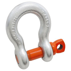 3/8″ Alloy Anchor Shackle, Screw Pin, Forged Alloy, Galvanized - All Tool & Supply