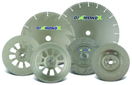 5 x 5/8-11 - 24 Grit - Diamond X Depressed Center Grinding Wheels - Type 29 - All Tool & Supply