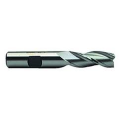 1 Dia. x 4-1/2 Overall Length 3-Flute Square End High Speed Steel SE End Mill-Round Shank-Center Cut-Uncoated - All Tool & Supply