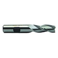 1 Dia. x 4 Overall Length 3-Flute Square End High Speed Steel SE End Mill-Round Shank-Center Cut-Uncoated - All Tool & Supply