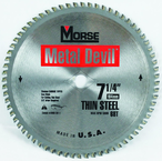 7-1/4"- HSS Metal Devil Circ Saw Blade - for Thin Steel - All Tool & Supply