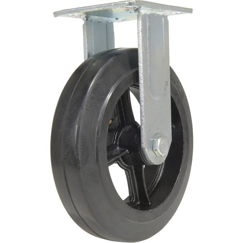 8 × 2 Mold On Rubber Rigid Caster - Exact Industrial Supply