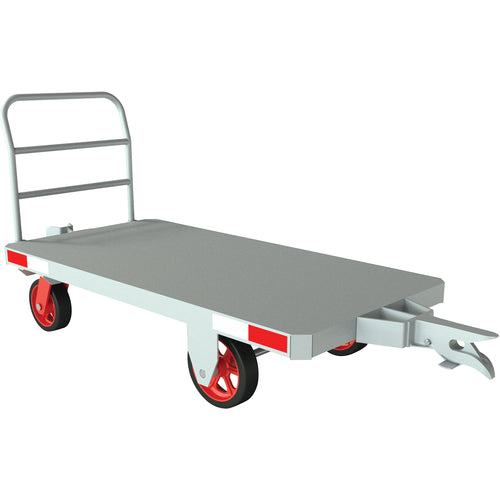 Caster Steer Towable Trailer 72″ 3K lb - Exact Industrial Supply