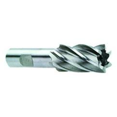 1-3/8 Dia. x 4-1/2 Overall Length 6-Flute Square End High Speed Steel SE End Mill-Round Shank-Center Cut-Uncoated - All Tool & Supply