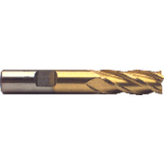 ‎1/4″ Dia-2-7/16″OAL-TiN HSS-Center Cut SE EM-4 FL - All Tool & Supply