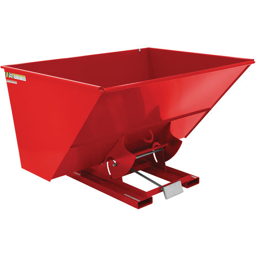 Self-Dump Hopper Md 3 Cu Yd 4K Red - Exact Industrial Supply