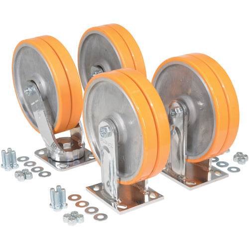 8 × 2 Polyurethane Caster Kit 8000# Cap