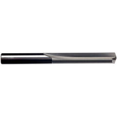 2.5 mm Dia. × 2.5 mm Shank × 14 mm Flute Length × 43 mm OAL, 2xD Flute, External Coolant, Plain Solid Carbide Drill