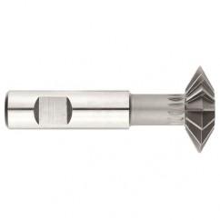 1" x 3/8 x 1/2 Shank - HSS - 90 Degree - Double Angle Shank Type Cutter - 12T - Uncoated - All Tool & Supply