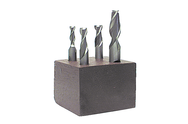 4 Pc. HSS Single-End End Mill Set - All Tool & Supply