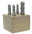 4 Pc. HSS Ball Nose Single-End End Mill Set - All Tool & Supply