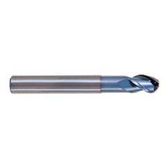 1/4" Dia. - 2-1/2" OAL - TiCN CBD-Ball Nose HP End Mill-3 FL - All Tool & Supply