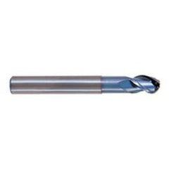 1/2" Dia. - 3" OAL - TiCN CBD-Ball Nose HP End Mill-3 FL - All Tool & Supply