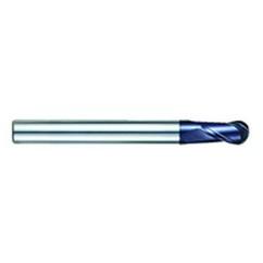 1" Dia. - 7"OAL - AlTiN CBD-Ball Nose HP End Mill-2 FL - All Tool & Supply