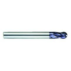 5/8" Dia. - 5-1/2" OAL - AlTiN CBD-Ball Nose HP End Mill-4 FL - All Tool & Supply