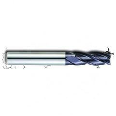 5/16" Dia. - 1" LOC - 2-3/4" OAL - .020 Radius 4 FL Carbide S/E HP End Mill-AlTiN - All Tool & Supply