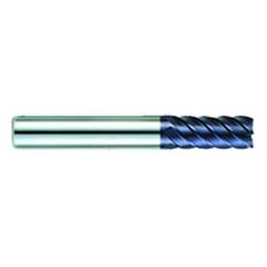 3/8" Dia. - 1-1/4" LOC - 3-1/4" OAL - 6 FL Carbide S/E HP End Mill-AlTiN - All Tool & Supply