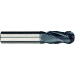 5/8 x 5/8 x 1-1/2 x 3-1/2 OAL 4 Flute Ball Nose Carbide End Mill - Shank-AlCrN Coated - All Tool & Supply