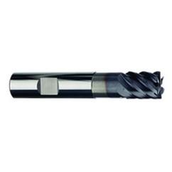 3/8" Dia. - 1/2" LOC - 2-1/2" OAL - 6 FL Carbide S/E HP End Mill-TiAlN-x - All Tool & Supply