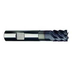 3/4" Dia. - 1" LOC - 4" OAL - .060 Radius 6 FL Carbide S/E HP End Mill-TiAlN-x - All Tool & Supply