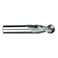 1/2" Dia. - 3-1/4" OAL - Uncoat CBD-Ball End HP End Mill-2 FL - All Tool & Supply